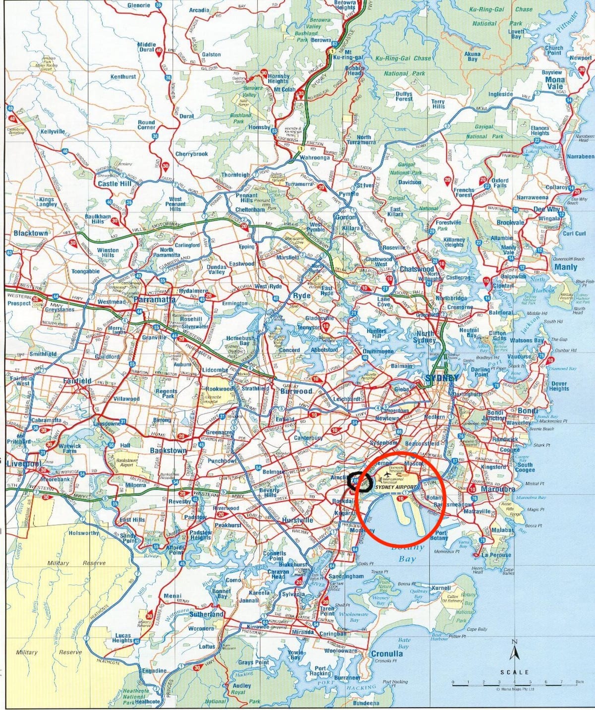 悉尼机场地图