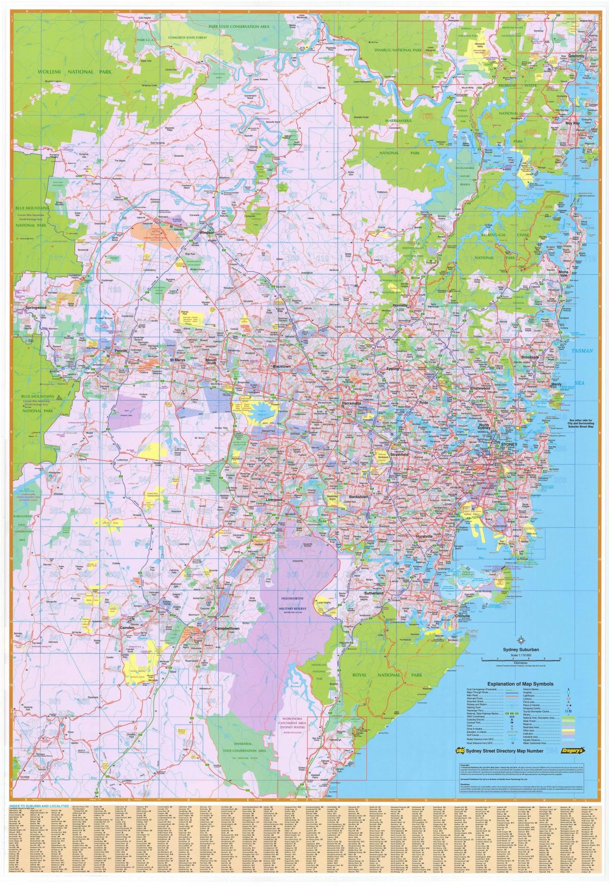 悉尼市地图