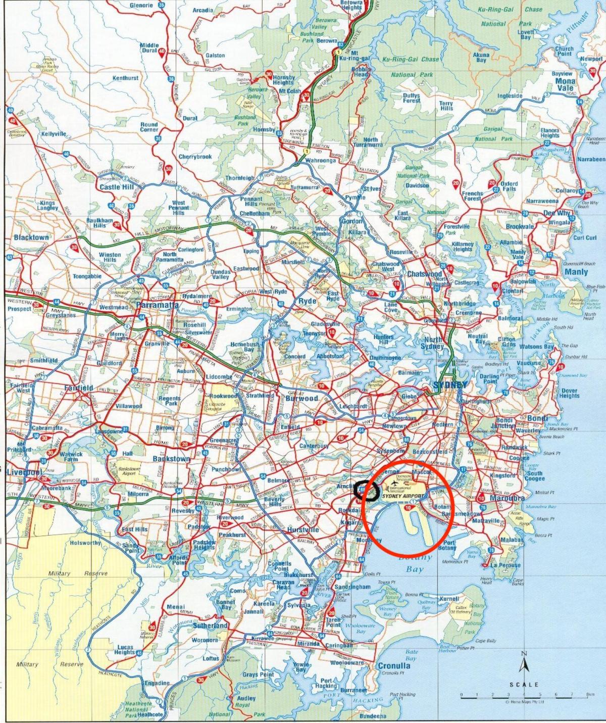 悉尼机场地图