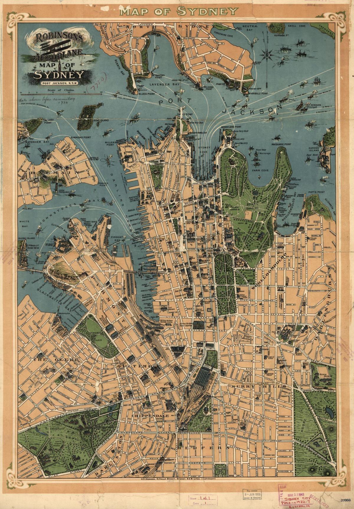 悉尼历史地图