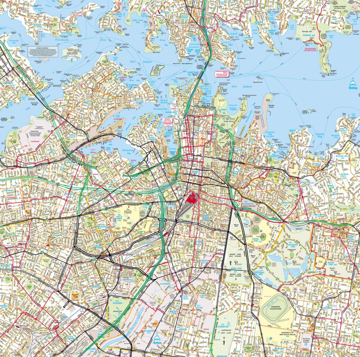 悉尼街道地图
